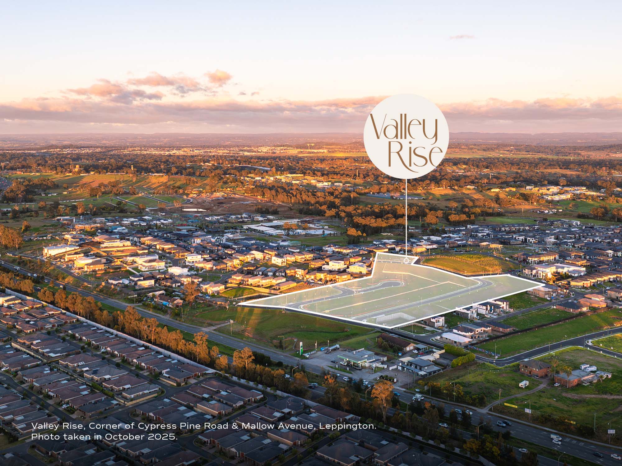 Valley Rise Estate - Leppington - Lot 35 Aerial