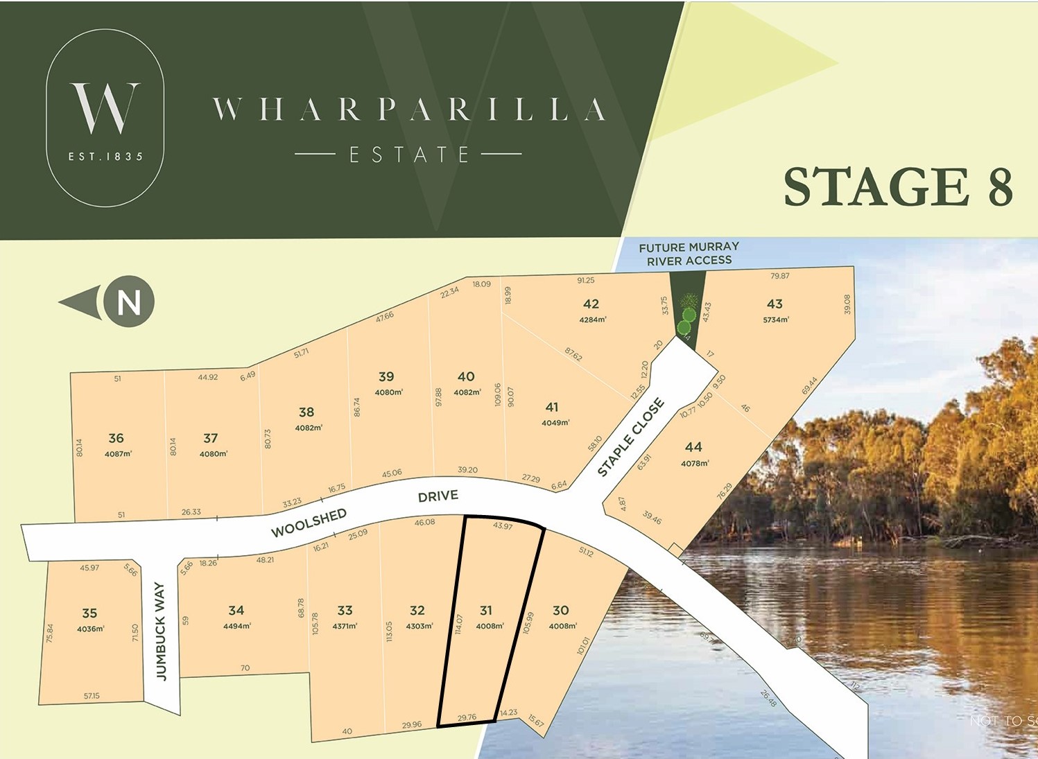 Wharparilla Estate - Echuca - Lot 31 Masterplan