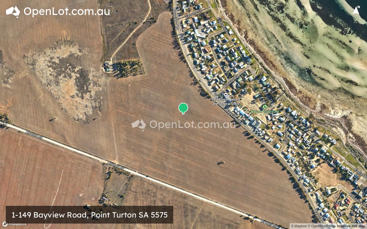Satellite image for 1-149 Bayview Road, Point Turton SA 5575
