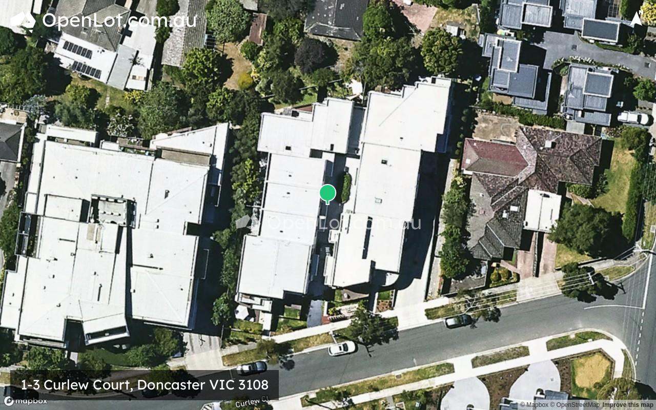 Satellite image for 1-3 Curlew Court, Doncaster VIC 3108