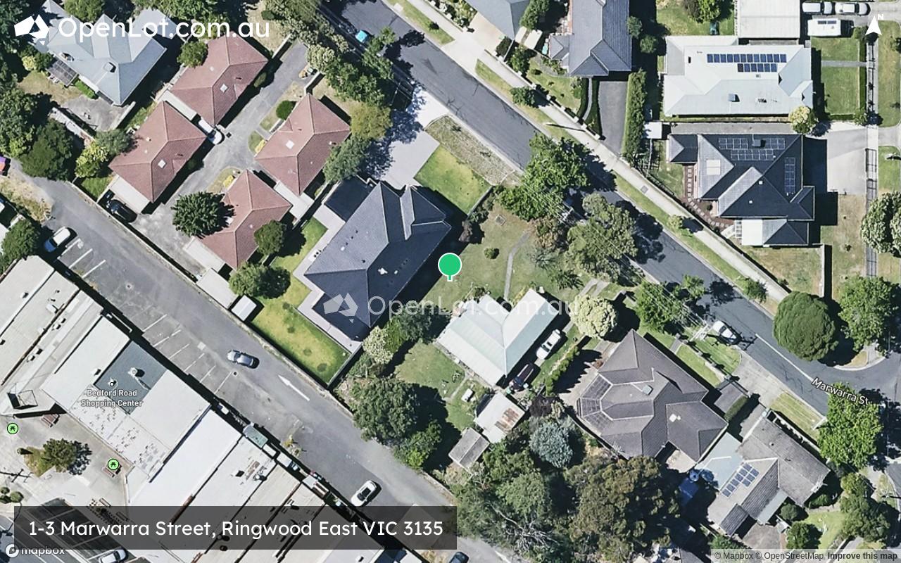 Satellite image for 1-3 Marwarra Street, Ringwood East VIC 3135