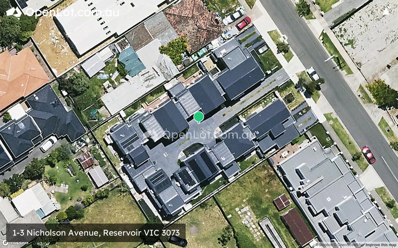 Satellite image for 1-3 Nicholson Avenue, Reservoir VIC 3073