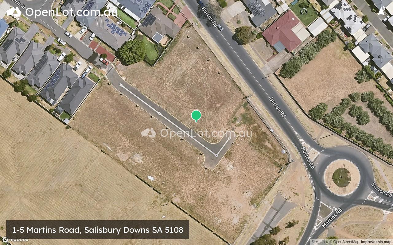 Satellite image for 1-5 Martins Road, Salisbury Downs SA 5108