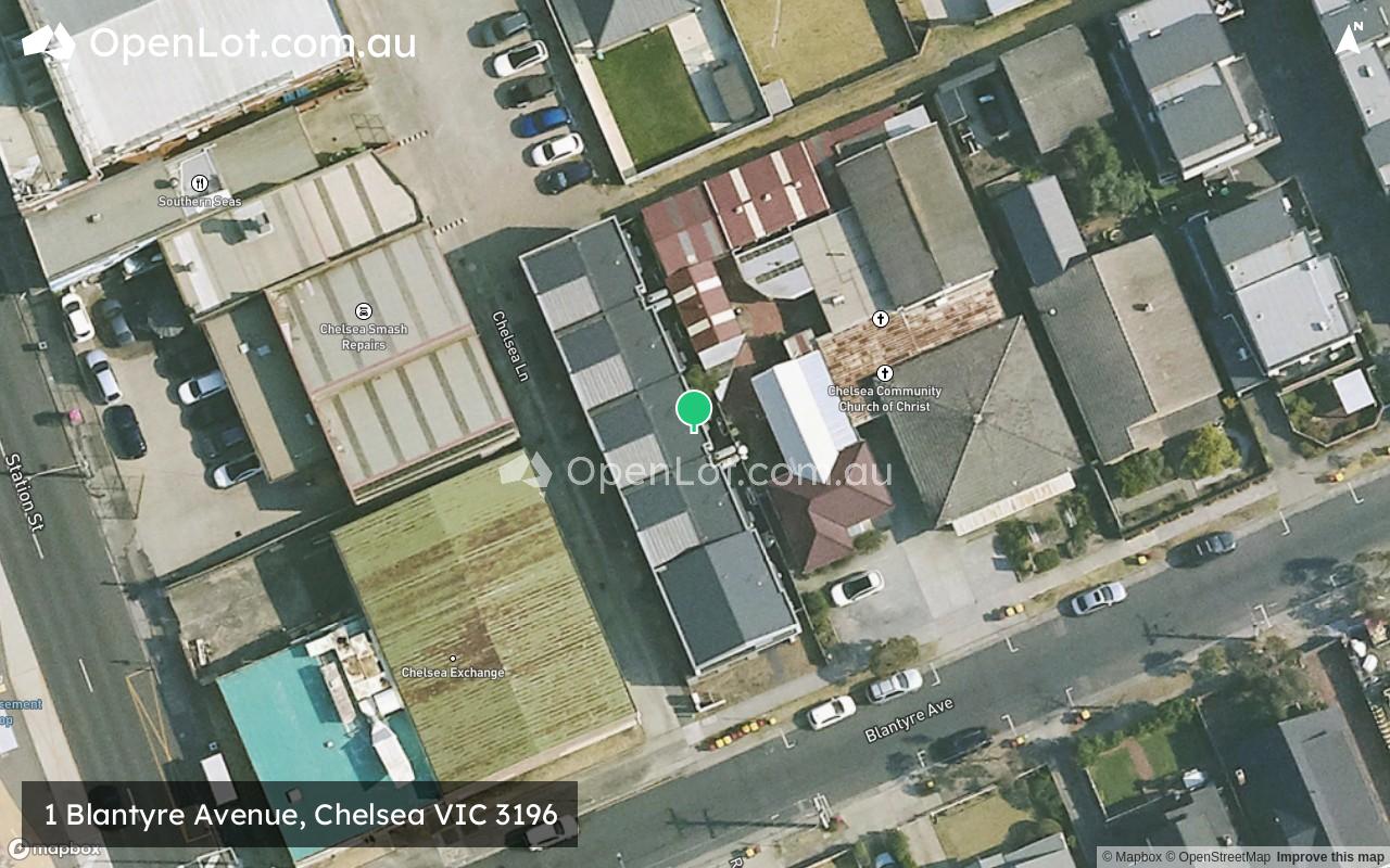 Satellite image for 1 Blantyre Avenue, Chelsea VIC 3196