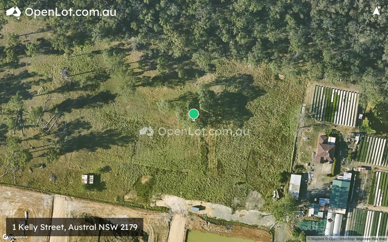 Satellite image for 1 Kelly Street, Austral NSW 2179