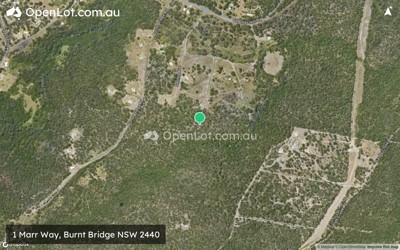 Satellite image for 1 Marr Way, Burnt Bridge NSW 2440