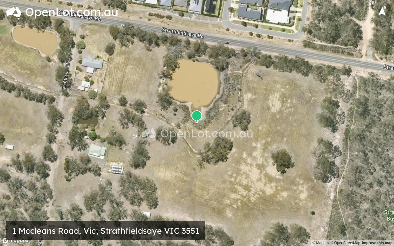 Satellite image for 1 Mccleans Road, Vic, Strathfieldsaye VIC 3551