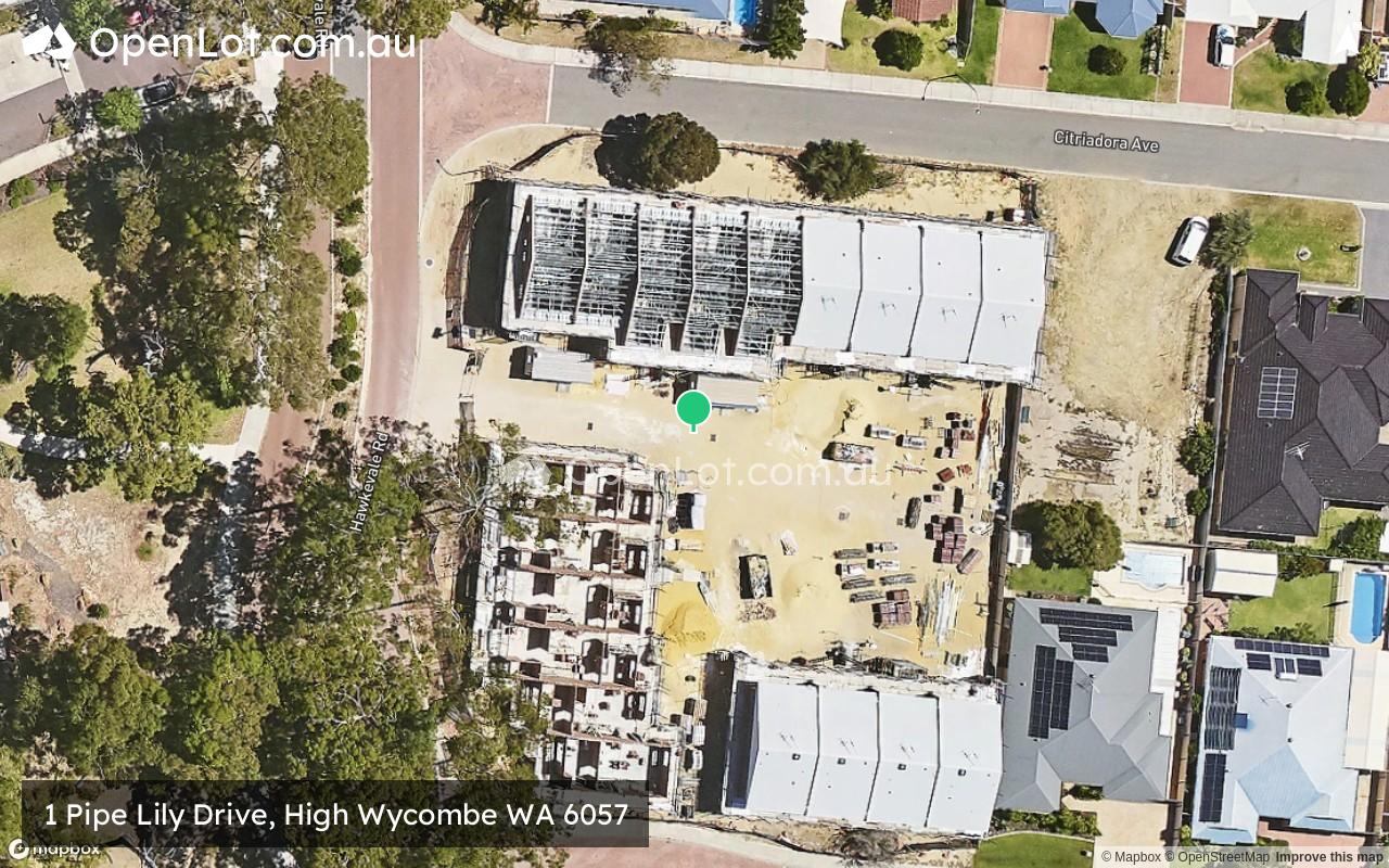 Satellite image for 1 Pipe Lily Drive, High Wycombe WA 6057