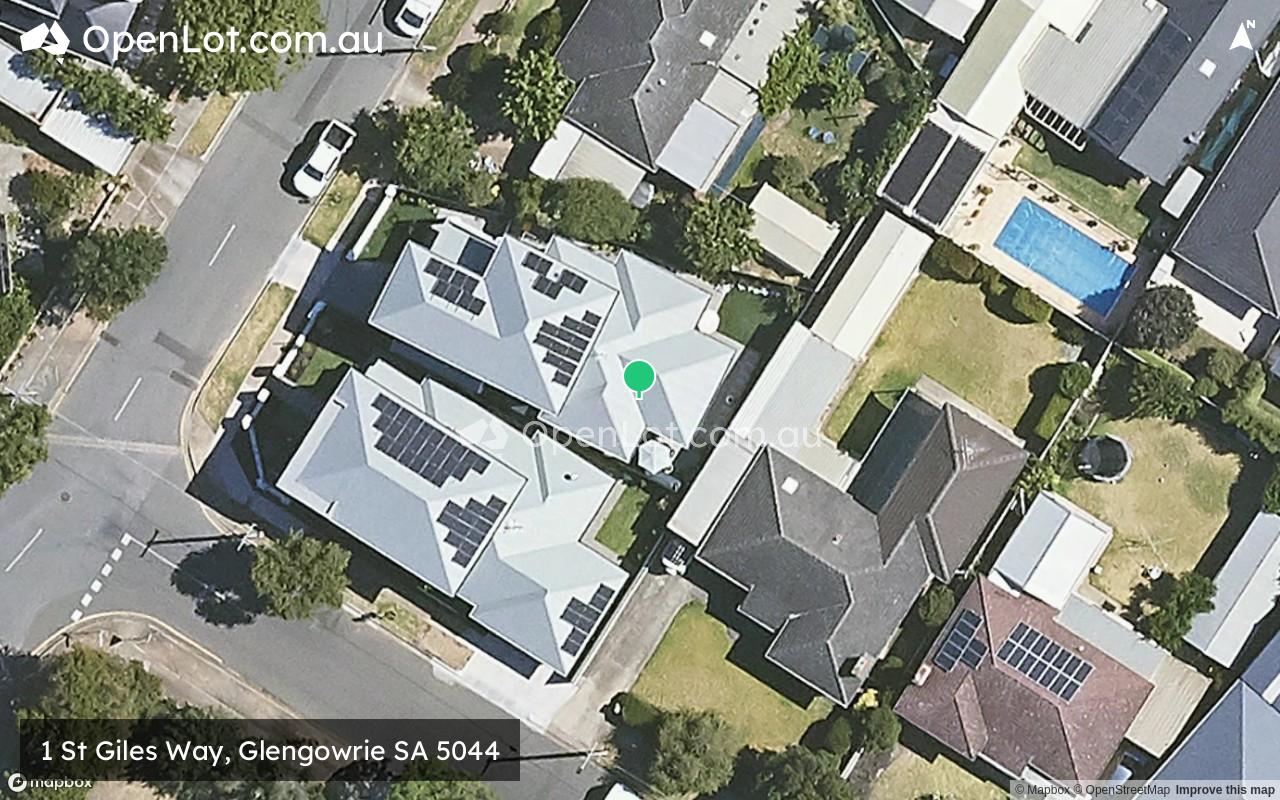Satellite image for 1 St Giles Way, Glengowrie SA 5044