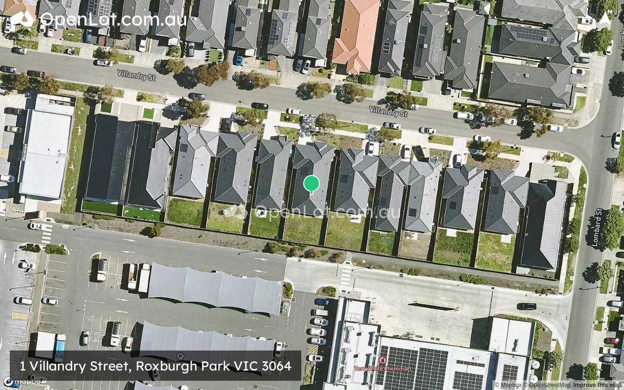 Satellite image for 1 Villandry Street, Roxburgh Park VIC 3064