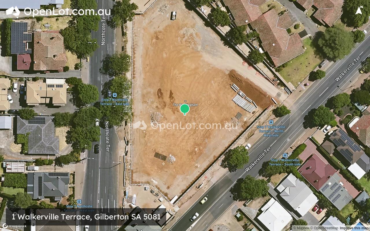 Satellite image for 1 Walkerville Terrace, Gilberton SA 5081