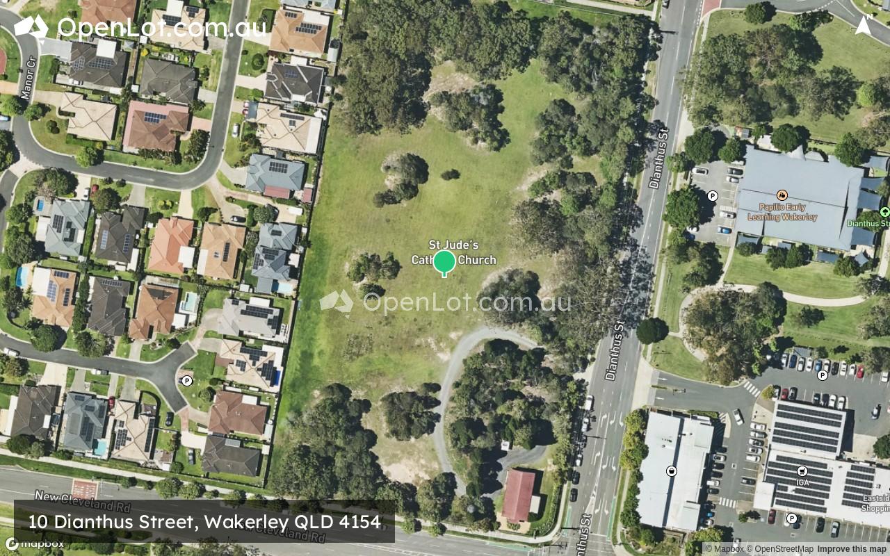 Satellite image for 10 Dianthus Street, Wakerley QLD 4154