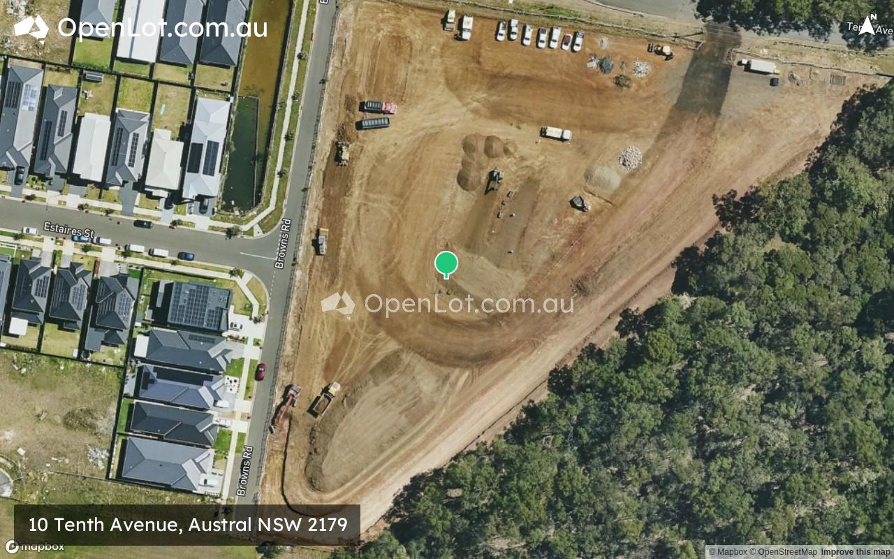 Satellite image for 10 Tenth Avenue, Austral NSW 2179