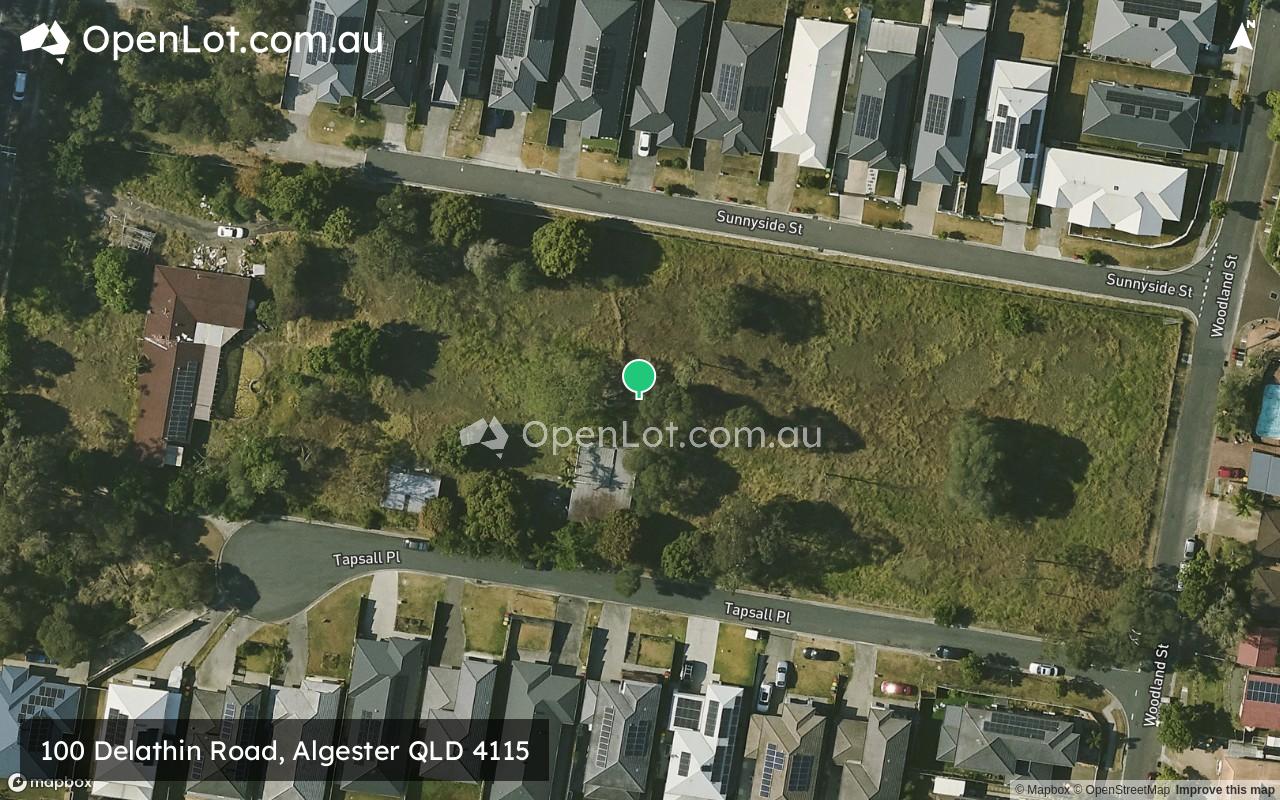 Satellite image for 100 Delathin Road, Algester QLD 4115
