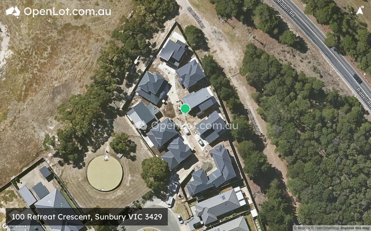 Satellite image for 100 Retreat Crescent, Sunbury VIC 3429