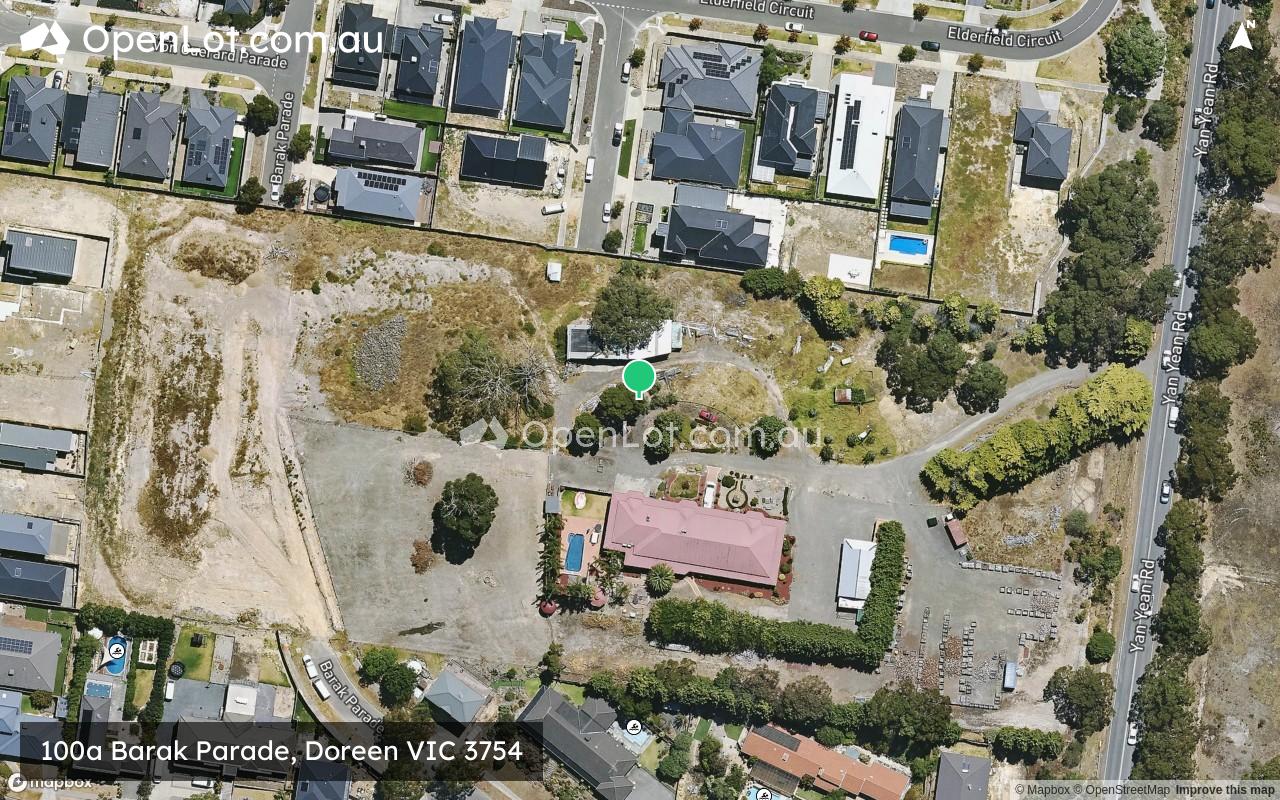 Satellite image for 100a Barak Parade, Doreen VIC 3754