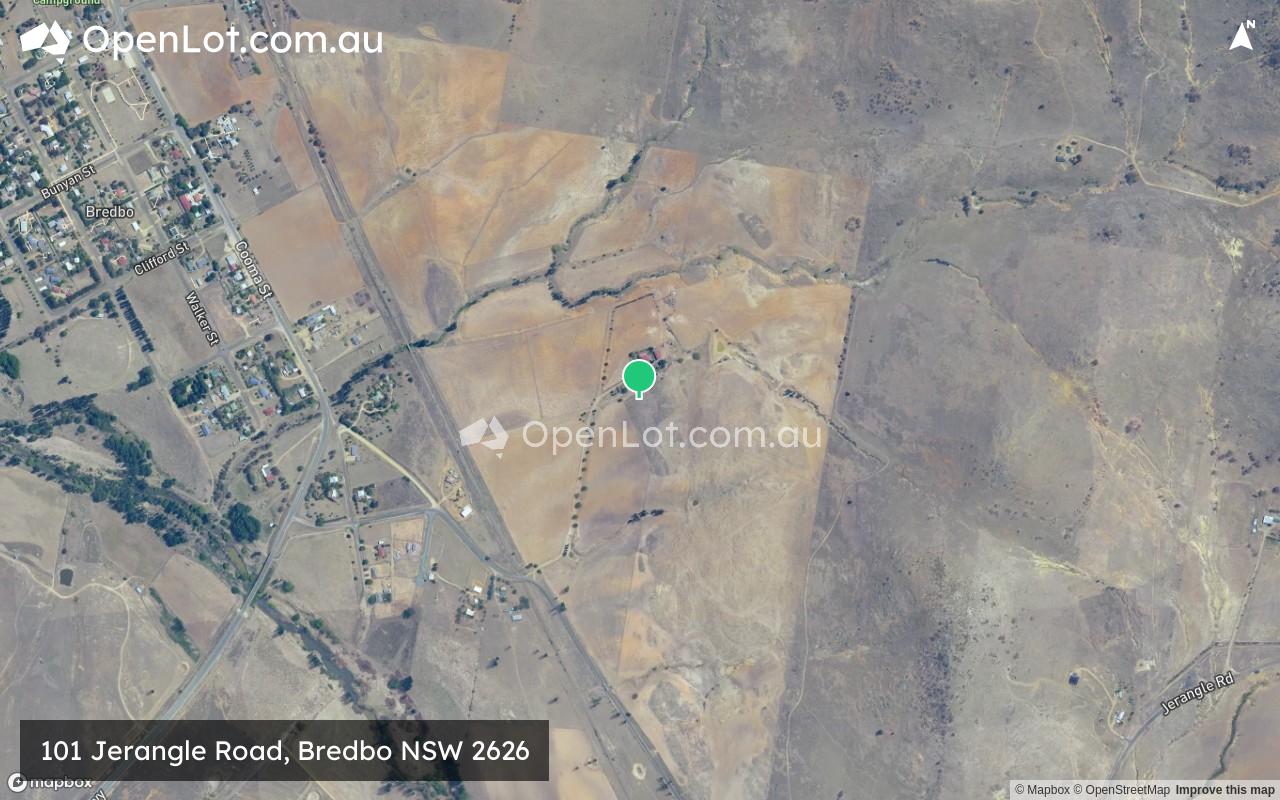 Satellite image for 101 Jerangle Road, Bredbo NSW 2626