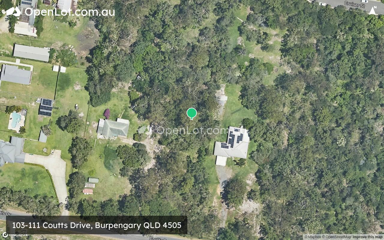 Satellite image for 103-111 Coutts Drive, Burpengary QLD 4505