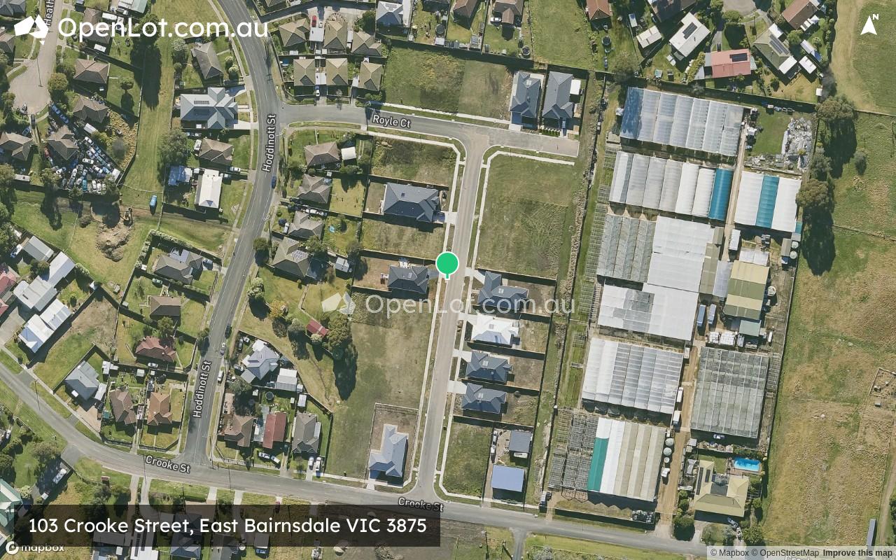 Satellite image for 103 Crooke Street, East Bairnsdale VIC 3875