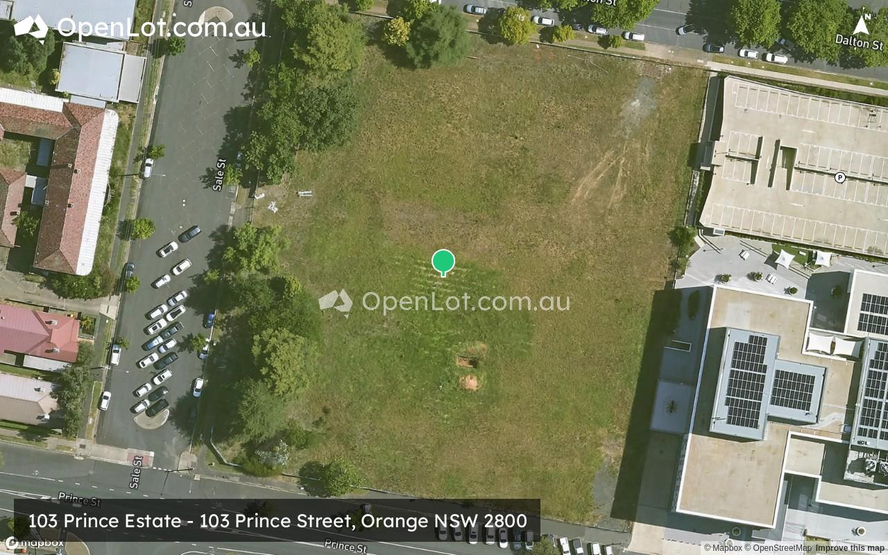 Satellite image for 103 Prince Estate - 103 Prince Street, Orange NSW 2800
