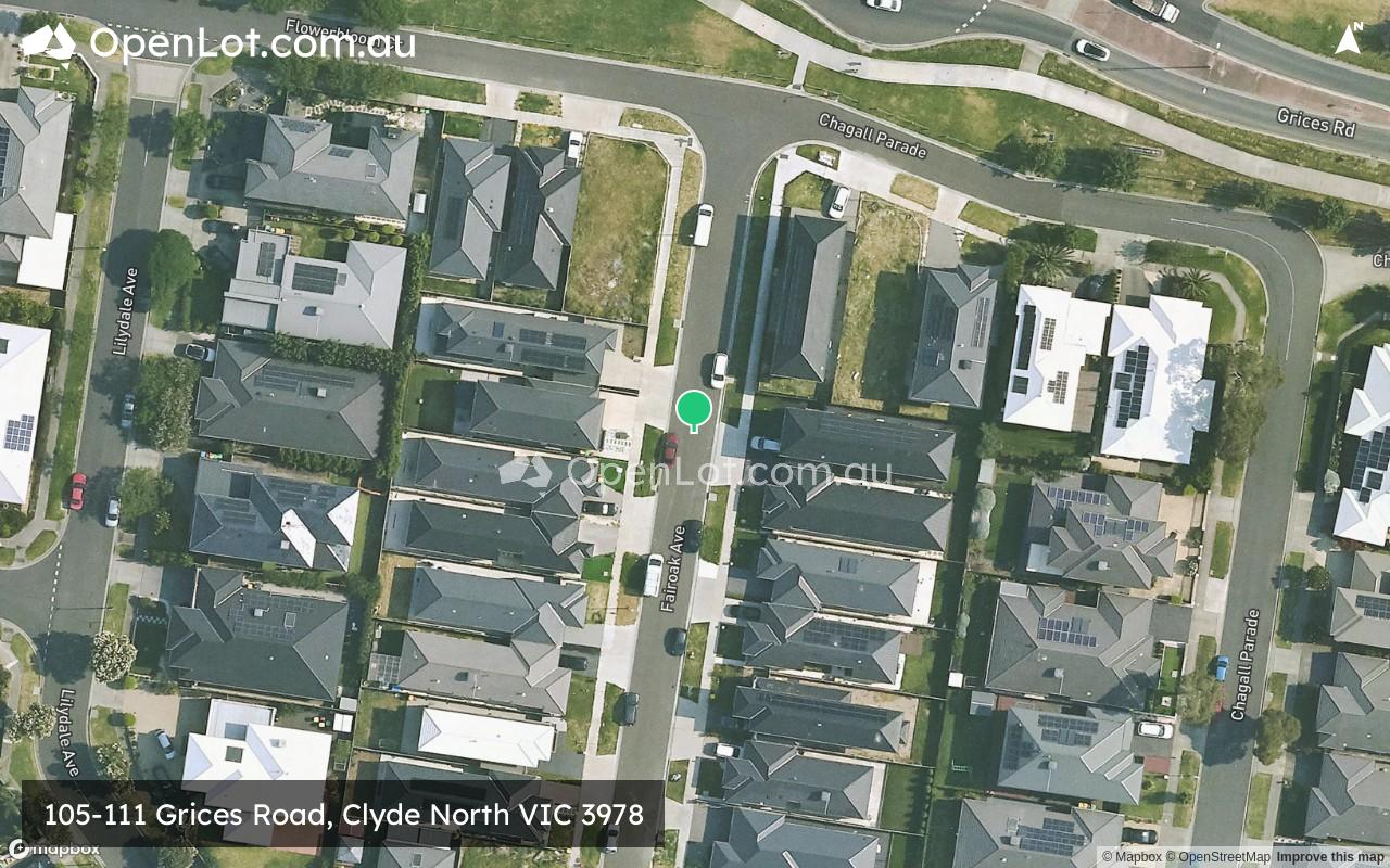 Satellite image for 105-111 Grices Road, Clyde North VIC 3978