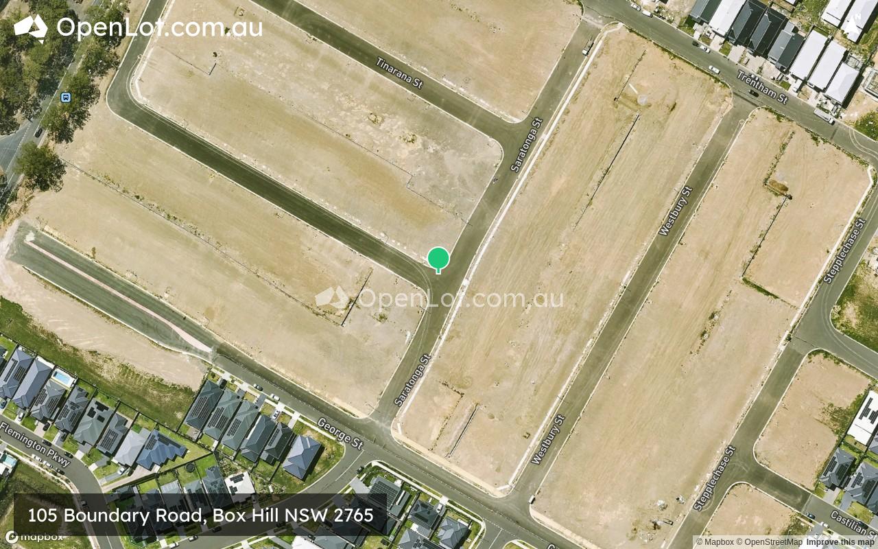 Satellite image for 105 Boundary Road, Box Hill NSW 2765