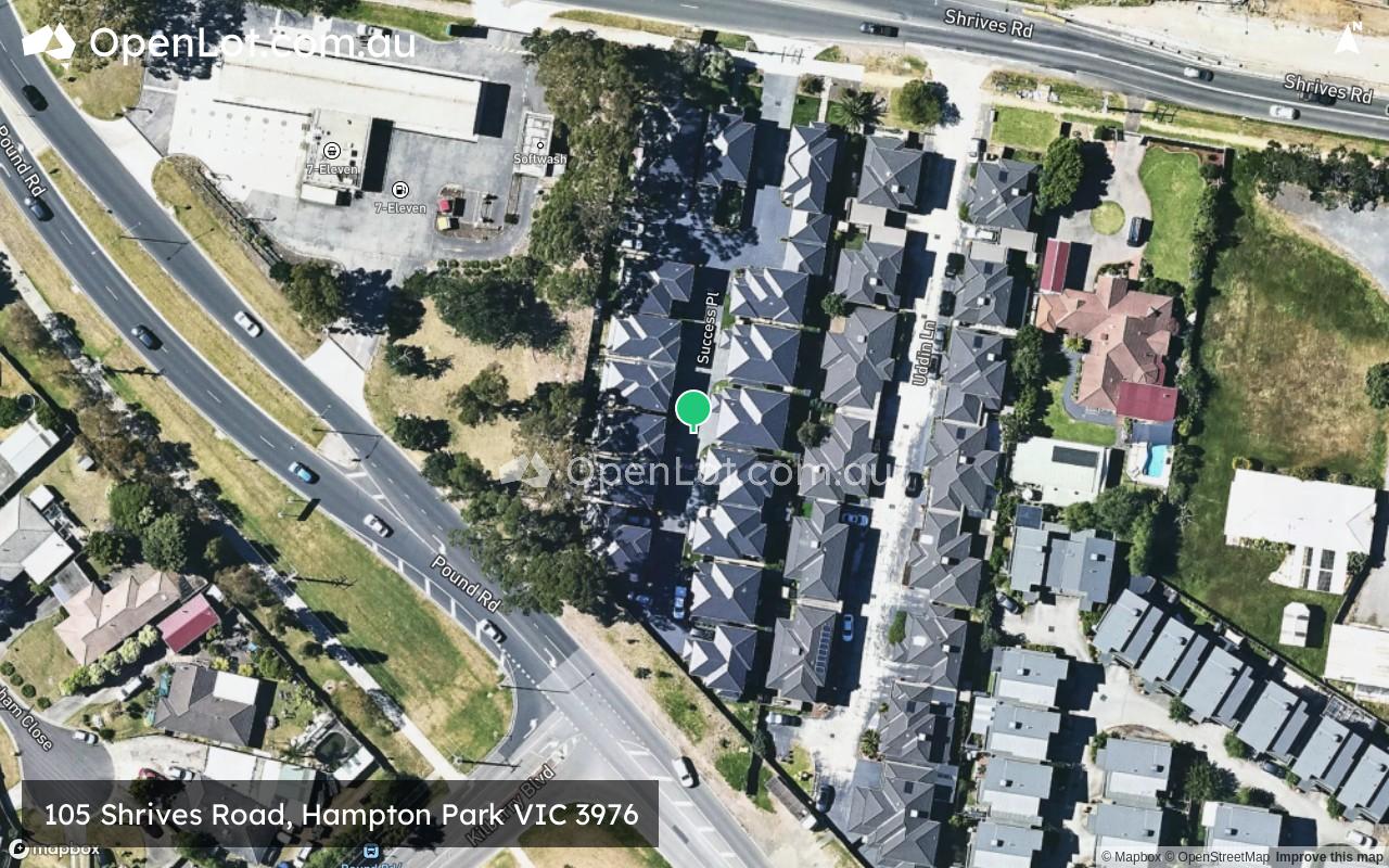 Satellite image for 105 Shrives Road, Hampton Park VIC 3976