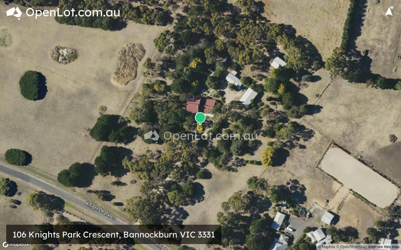 Satellite image for 106 Knights Park Crescent, Bannockburn VIC 3331