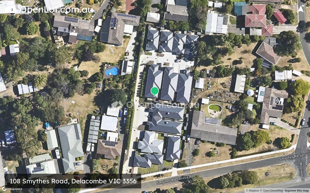 Satellite image for 108 Smythes Road, Delacombe VIC 3356