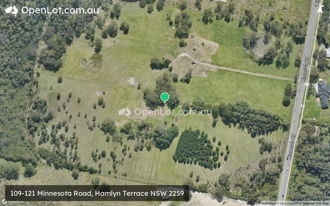 Satellite image for 109-121 Minnesota Road, Hamlyn Terrace NSW 2259