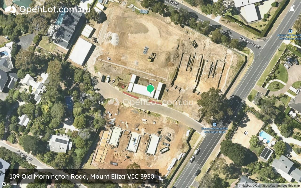 Satellite image for 109 Old Mornington Road, Mount Eliza VIC 3930