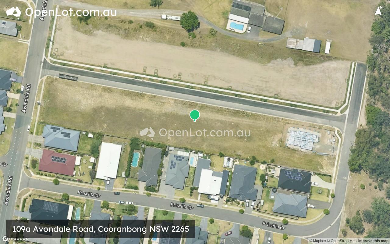 Satellite image for 109a Avondale Road, Cooranbong NSW 2265
