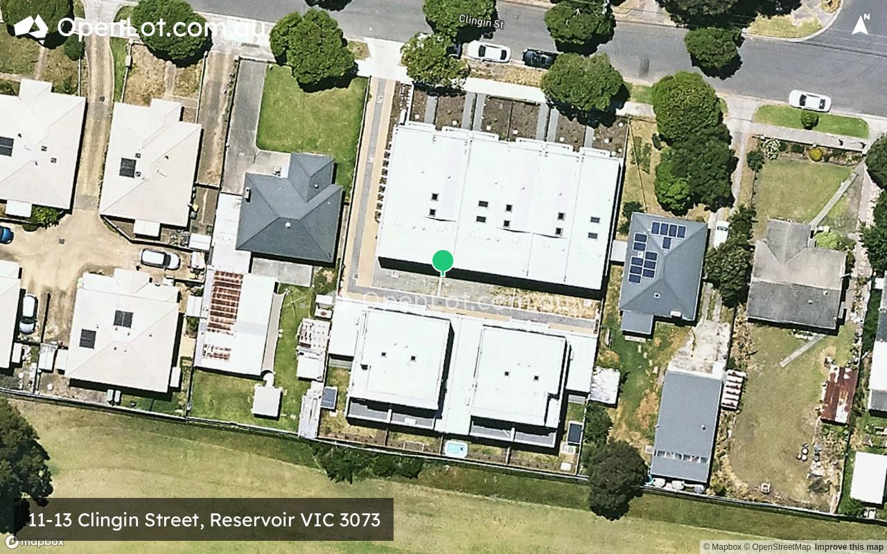 Satellite image for 11-13 Clingin Street, Reservoir VIC 3073