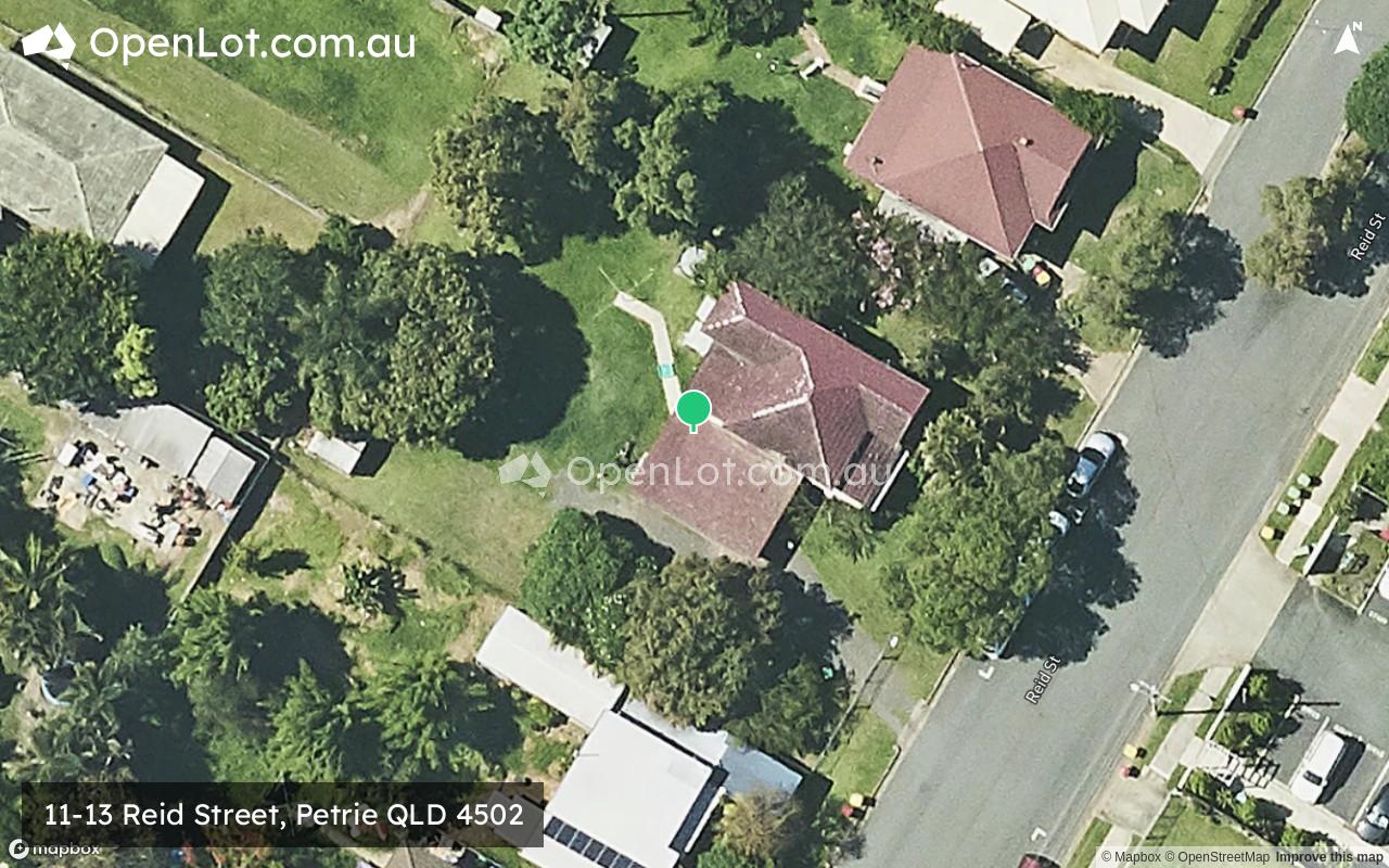 Satellite image for 11-13 Reid Street, Petrie QLD 4502