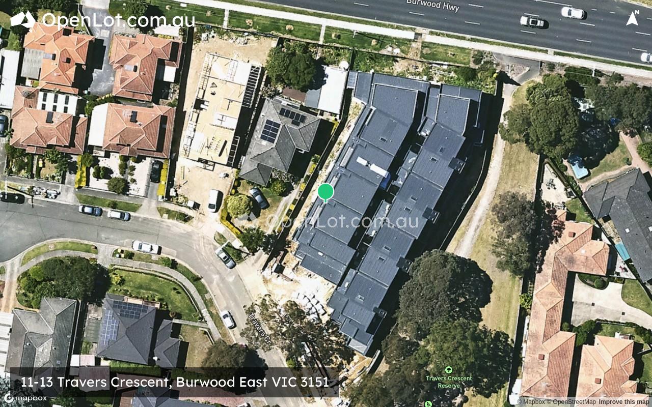 Satellite image for 11-13 Travers Crescent, Burwood East VIC 3151