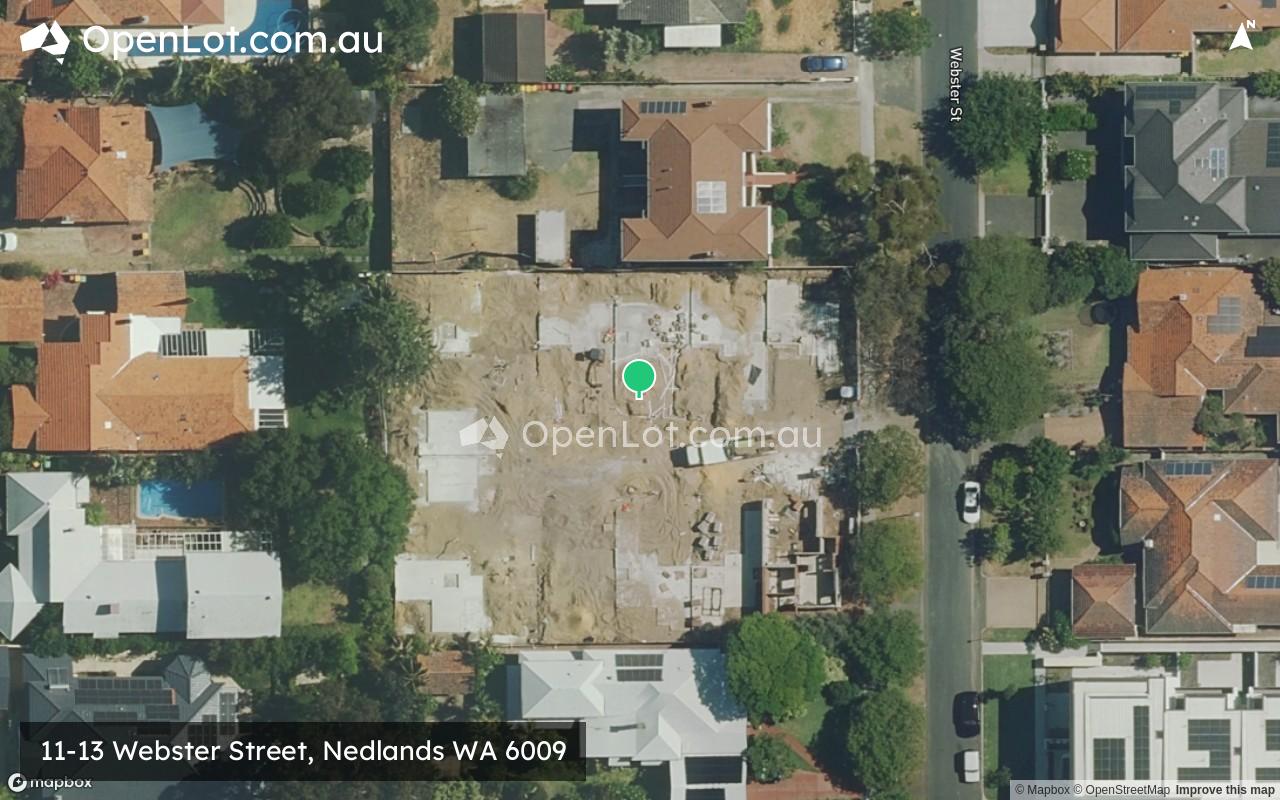 Satellite image for 11-13 Webster Street, Nedlands WA 6009