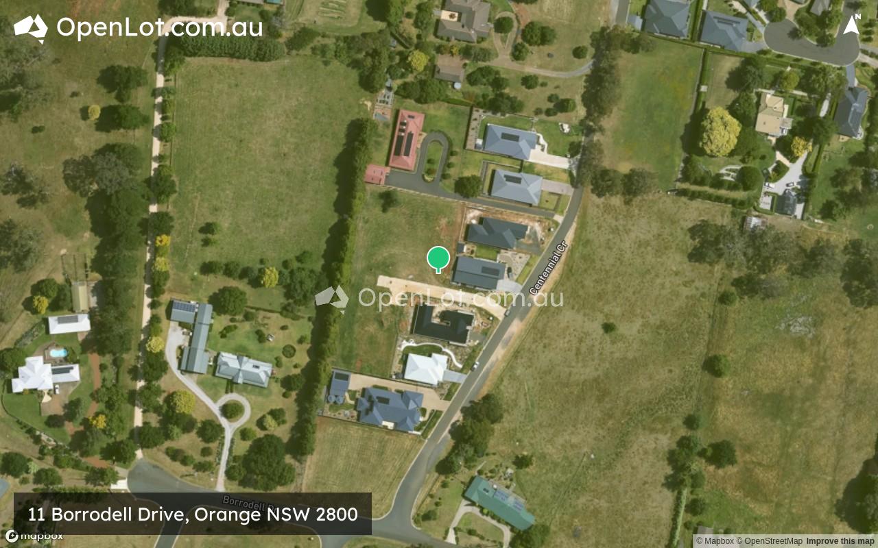 Satellite image for 11 Borrodell Drive, Orange NSW 2800