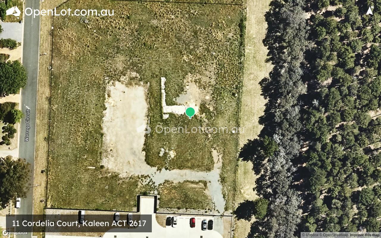 Satellite image for 11 Cordelia Court, Kaleen ACT 2617