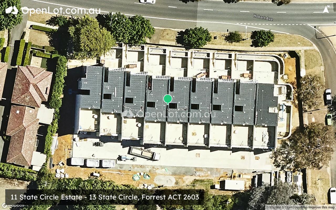 Satellite image for 11 State Circle Estate - 13 State Circle, Forrest ACT 2603