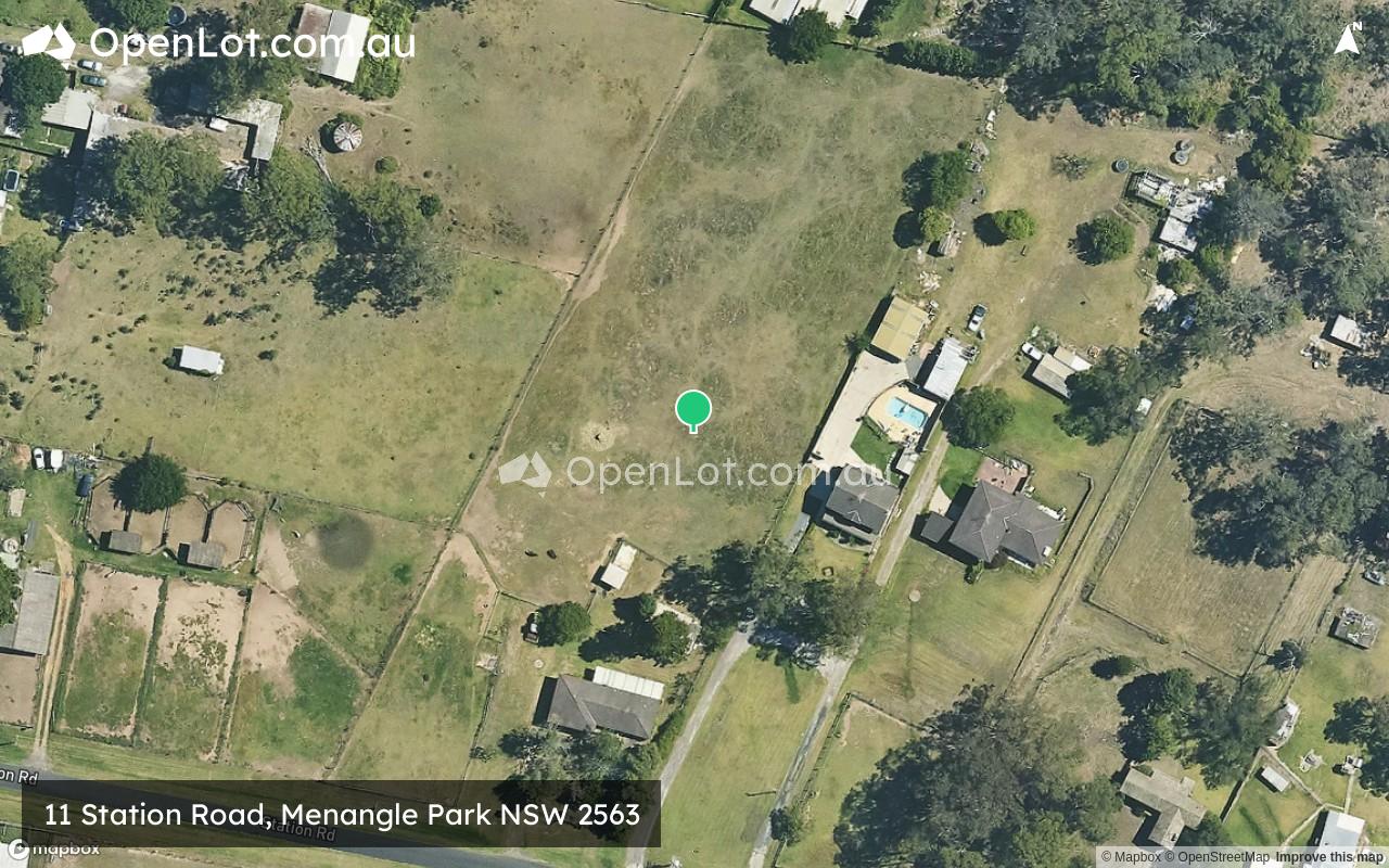 Satellite image for 11 Station Road, Menangle Park NSW 2563