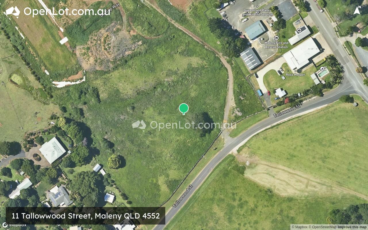 Satellite image for 11 Tallowwood Street, Maleny QLD 4552