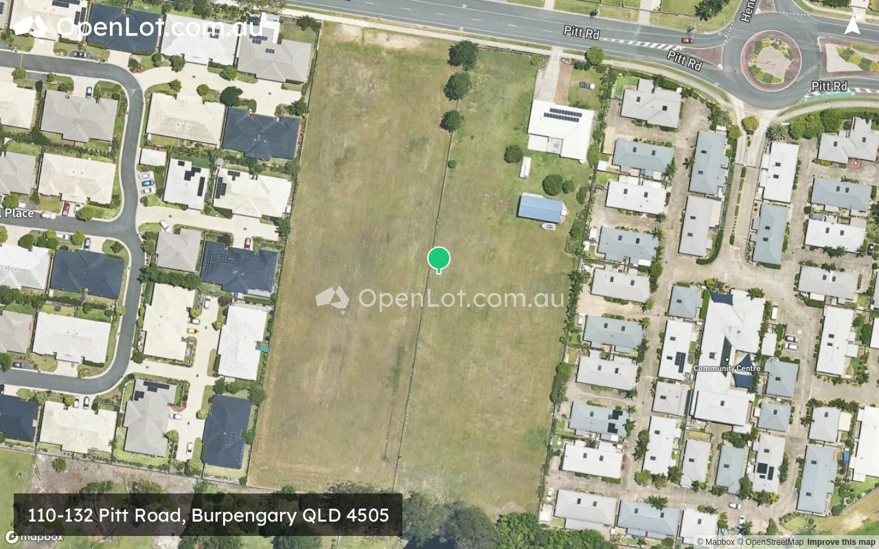 Satellite image for 110-132 Pitt Road, Burpengary QLD 4505