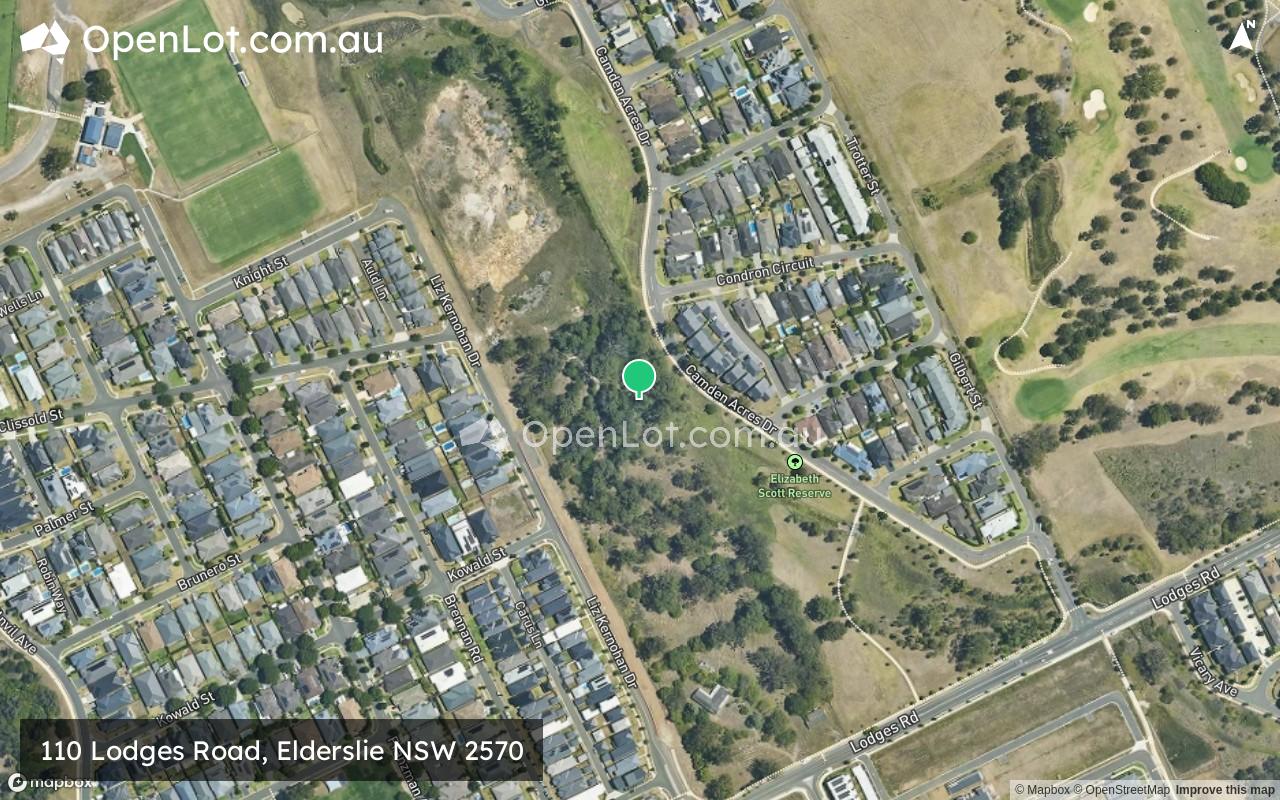 Satellite image for 110 Lodges Road, Elderslie NSW 2570