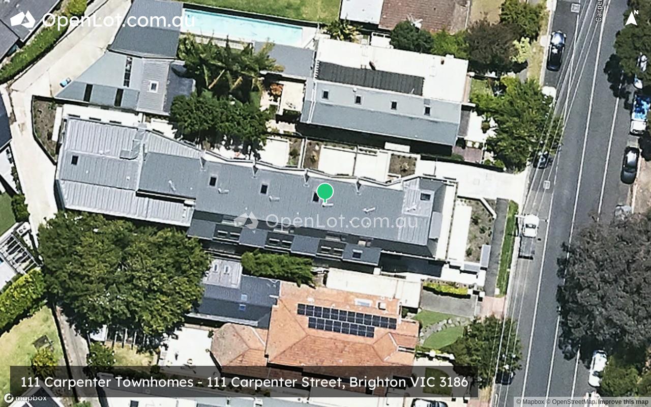 Satellite image for 111 Carpenter Townhomes - 111 Carpenter Street, Brighton VIC 3186