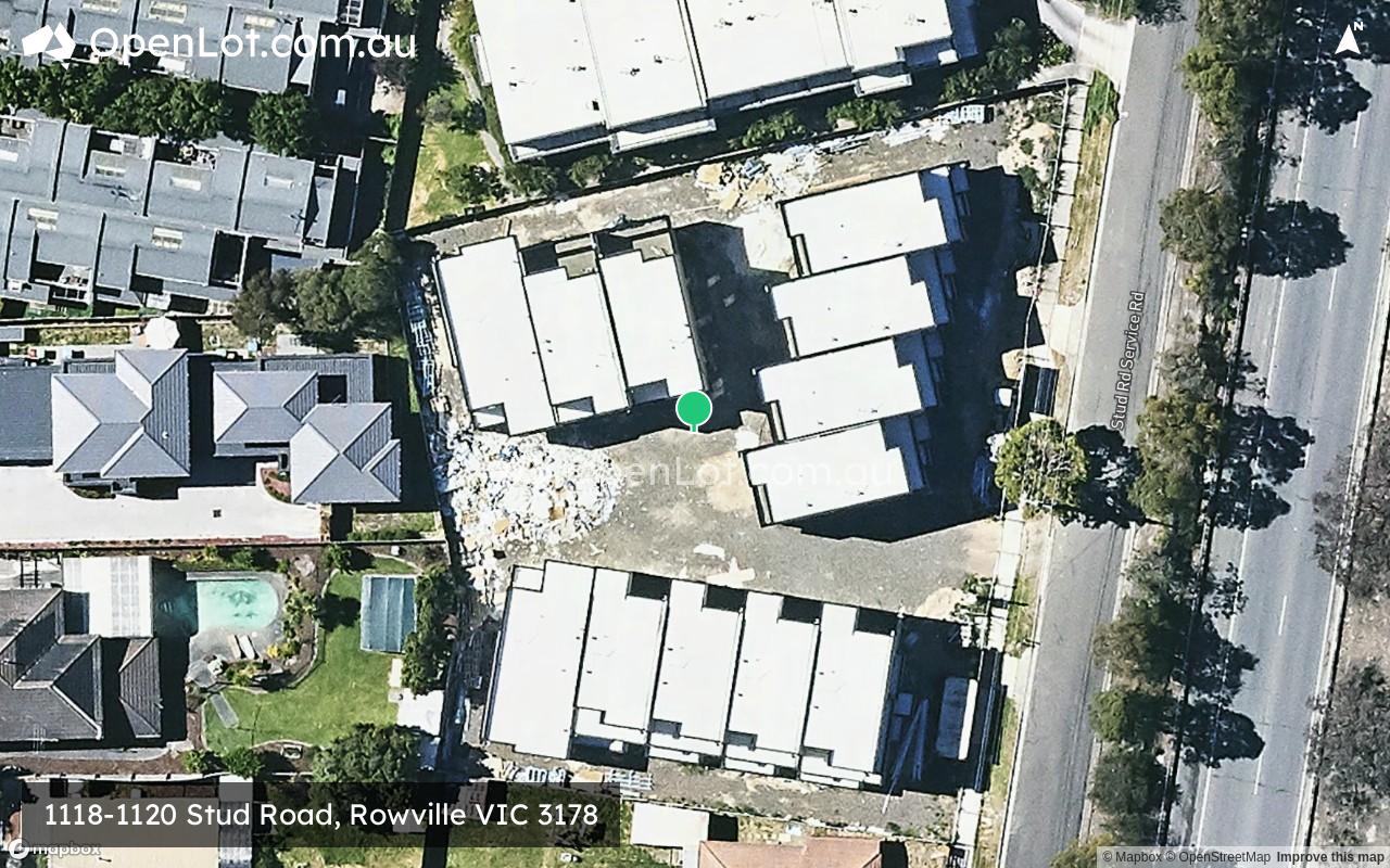 Satellite image for 1118-1120 Stud Road, Rowville VIC 3178