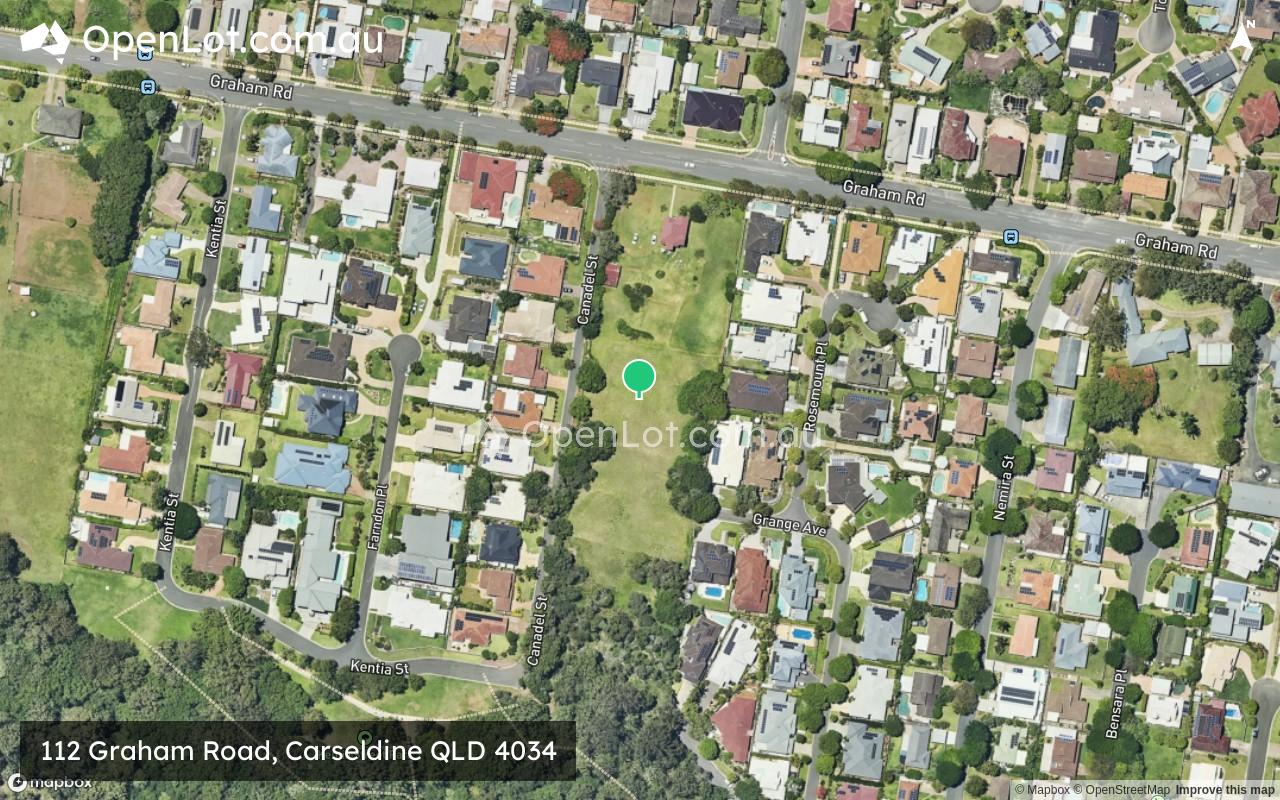 Satellite image for 112 Graham Road, Carseldine QLD 4034