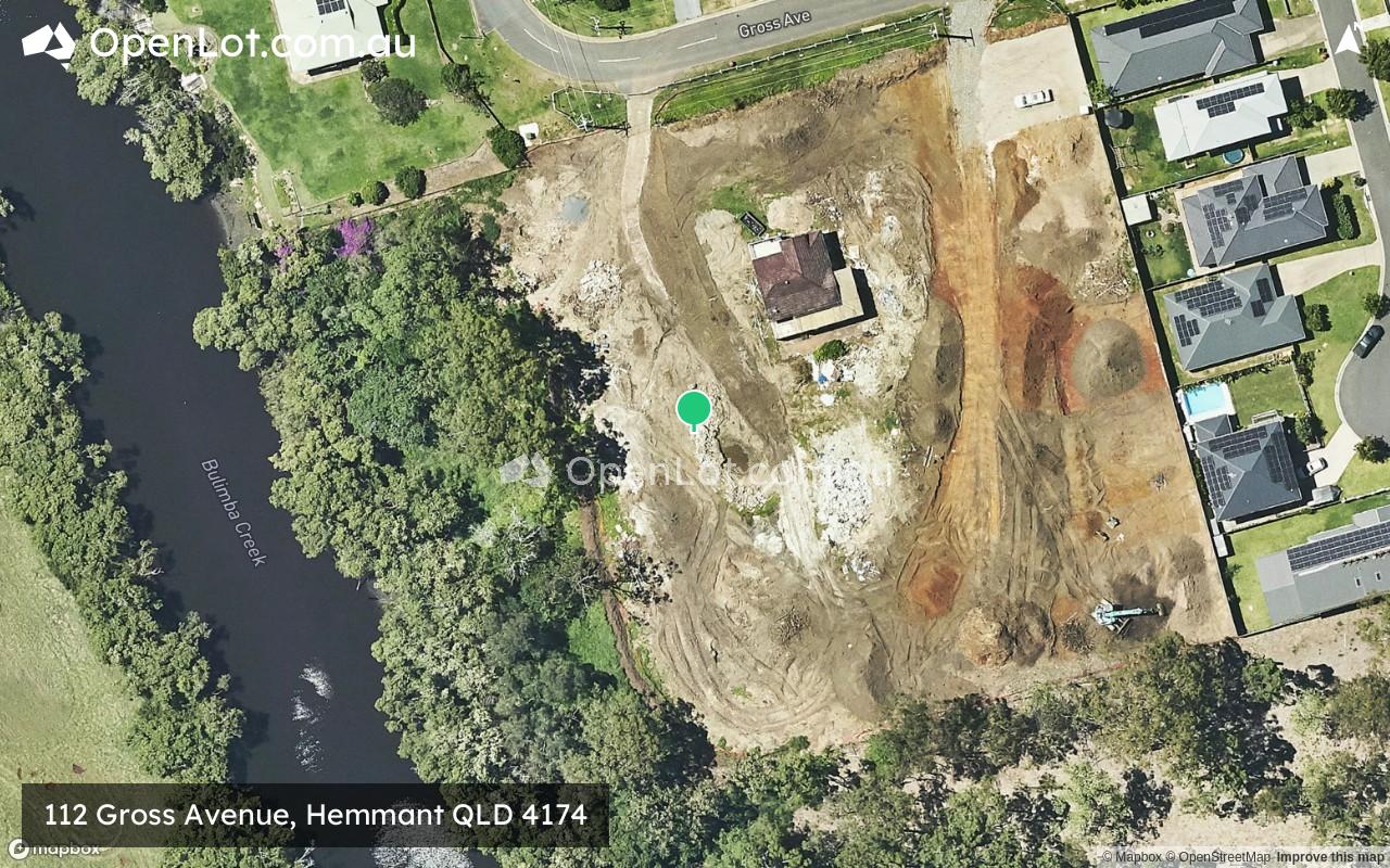 Satellite image for 112 Gross Avenue, Hemmant QLD 4174