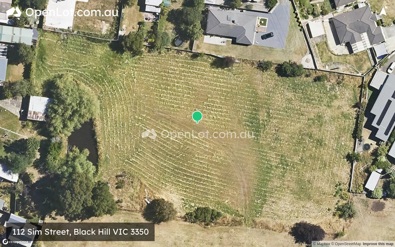 Satellite image for 112 Sim Street, Black Hill VIC 3350