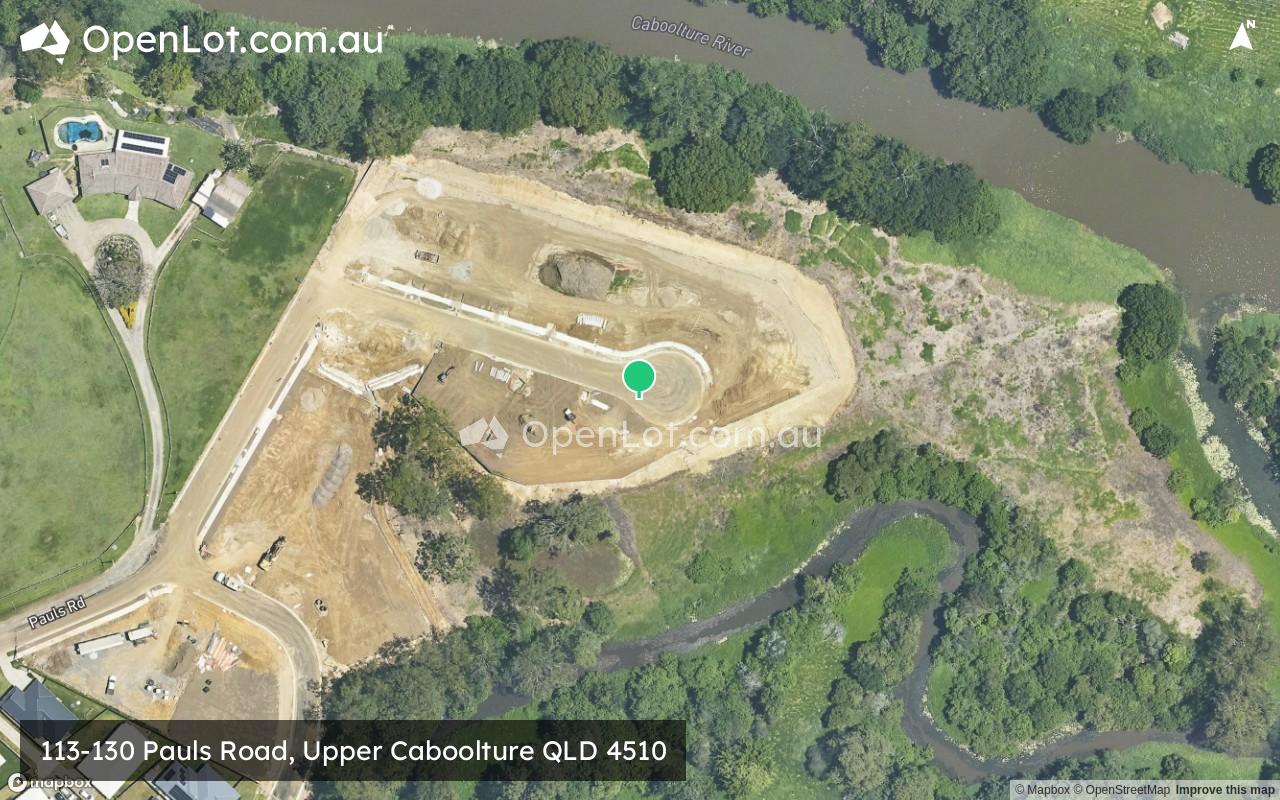 Satellite image for 113-130 Pauls Road, Upper Caboolture QLD 4510