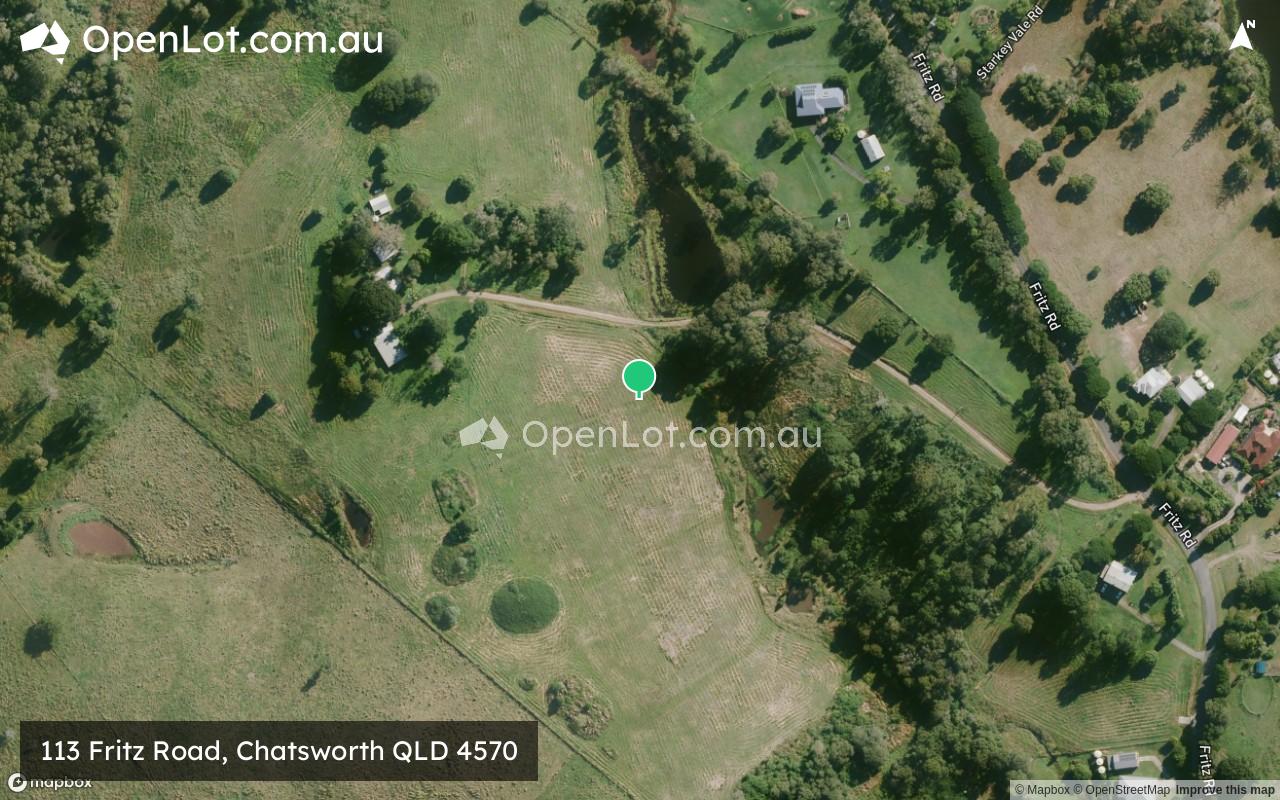 Satellite image for 113 Fritz Road, Chatsworth QLD 4570